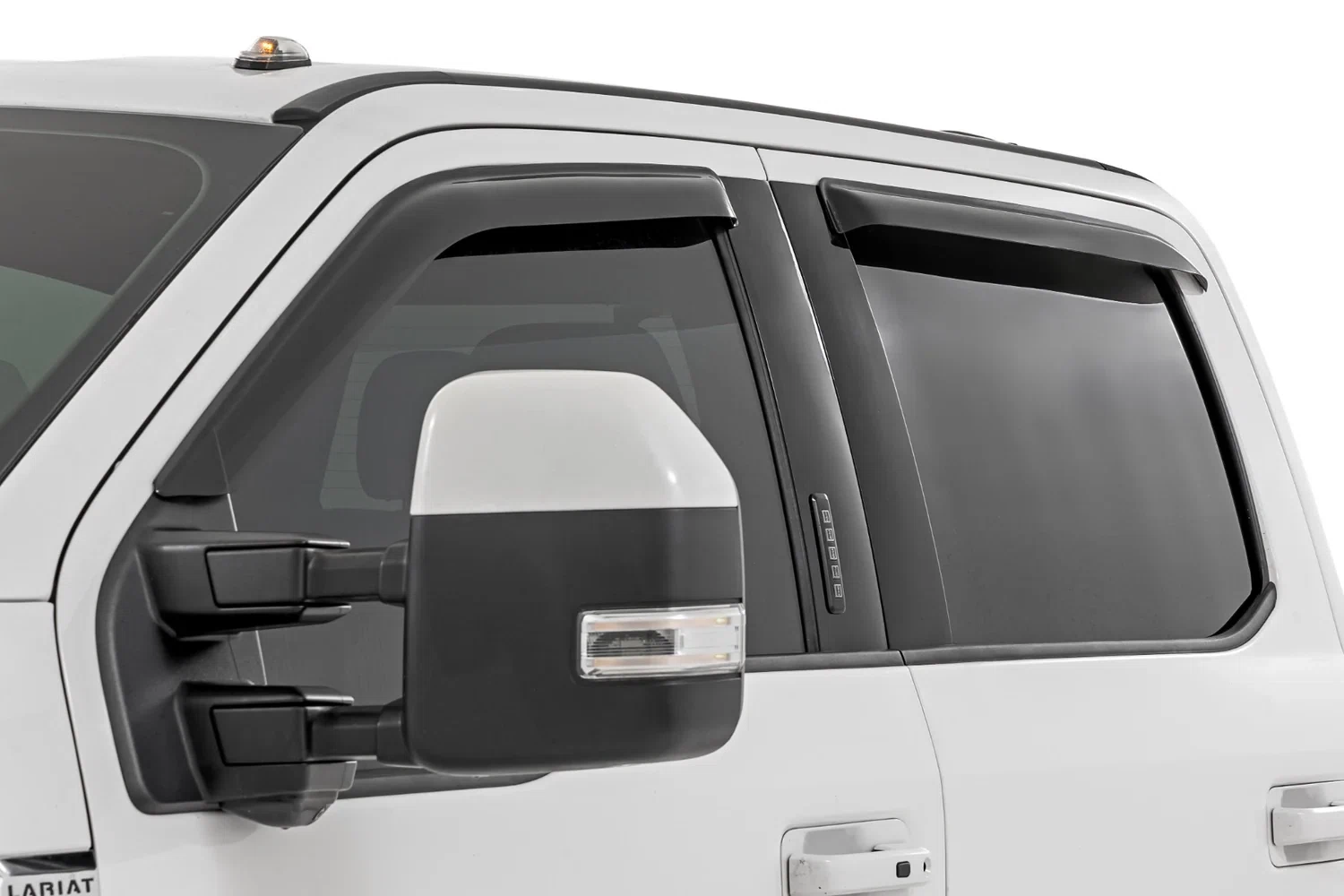 Side Window Deflectors - Tape On Rain Guard - Ford F-150 (17-24) F-250 (15-24)